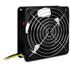 Inter-Tech Fan SWFAN 120mm/230V, Luftkühler(schwarz, für Server- und Wandschränke mit 230-Volt-Anschluss)