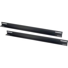 Inter-Tech Gerätetäger 650mm, Einbauschienen(schwarz, 1 HE, 2 Stück)