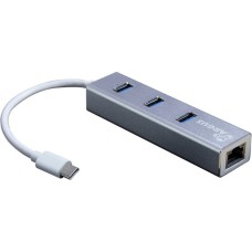 Inter-Tech IT-410-S, Dockingstation(aluminium, USB-C, USB-A, LAN)