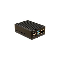 Inter-Tech ODS-716 für Raspberry Pi 4B, Gehäuse(schwarz, für Raspberry Pi 4 Modell B)