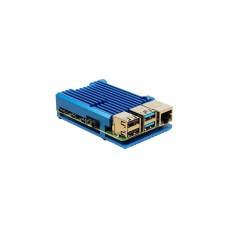 Inter-Tech ODS-721 für Raspberry Pi 4B, Gehäuse(blau, für Raspberry Pi 4 Modell B)