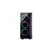 Inter-Tech W-III RGB, Tower-Gehäuse(schwarz, Frontblende aus Tempered Glass )
