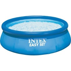 Intex Easy Set Pools 128132GN, Ø 366 x 76 cm, Schwimmbad(hellblau/dunkelblau, mit Kartuschenfilteranlage ECO 604G)