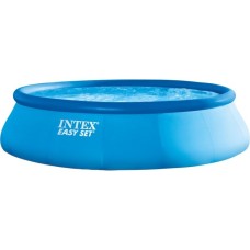 Intex Easy Set Pools 128142GN, Ø 396x84 cm, Schwimmbad(hellblau/dunkelblau,mit Kartuschenfilteranlage ECO 604G)