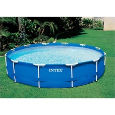 Intex Frame Pool Set Rondo, Ø 305cm x 76cm, Schwimmbad(blau)