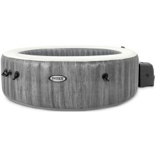 Intex Pure SPA Bubble Massage Greywood Deluxe Ø 216 x 71cm, Schwimmbad(dunkelgrau, mit Kalkschutzsystem)