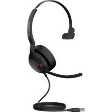 Jabra Evolve2 50, Headset(schwarz, Mono, Microsoft Teams, USB-A)