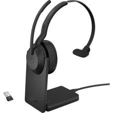 Jabra Evolve2 55, mit Ladestation, Headset(schwarz, Mono, Microsoft Teams, USB-A, Link380a)