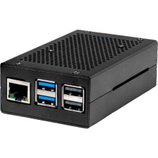 Joy-IT Aluminiumgehäuse für Raspberry Pi 5(schwarz)