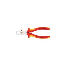 KNIPEX Abisolier-Zange 11 06 160 VDE(mit Öffnungsfeder und Rändelschraube)