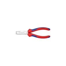 KNIPEX Abmantelungszange 1345165, Abisolier-Zange(rot/blau, mit Seitenschneider)