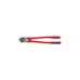 KNIPEX Bolzenschneider 71 72 610, Schneid-Zange(rot/blau, Länge 610mm, 12-fach einstellbar, mit Dämpfer)