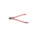 KNIPEX Bolzenschneider 71 72 910, Schneid-Zange(rot/blau, 12-fach einstellbar, mit Dämpfer)