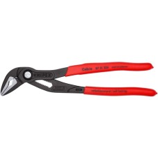 KNIPEX Cobra ES 87 51 250, 250mm, Rohr- / Wasserpumpen-Zange(schwarz/rot, Wasserpumpenzange, 19-fach verstellbar)