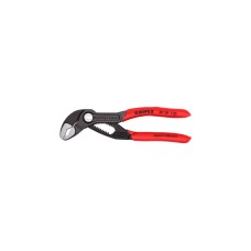 KNIPEX Cobra Rohr- / Wasserpumpen-Zange 87 01 125(rot, Länge 160mm, für Rohre bis 1")