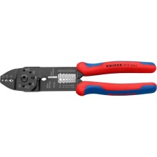 KNIPEX Crimpzange 97 21 215 C(rot/blau, Abisolieren, Crimpen 0,5 - 6,0mm²)