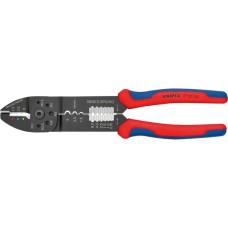 KNIPEX Crimpzange 97 32 240(rot/blau, Abisolieren, Crimpen 0,5 - 6,0mm²)