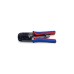 KNIPEX Crimpzange 97 51 10 SB(blau/rot, RJ-11/12 und RJ-45-Stecker)