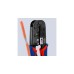 KNIPEX Crimpzange 97 51 10 SB(blau/rot, RJ-11/12 und RJ-45-Stecker)