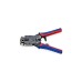KNIPEX Crimpzange 97 51 12 SB(blau/rot, RJ-10, RJ-11/12 und RJ-45-Stecker)
