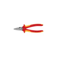 KNIPEX Crimpzange 97 78 180(für Aderendhülsen 0,25 bis 16mm², VDE)