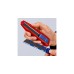 KNIPEX CutiX Universalmesser, Teppichmesser(rot/blau, inkl. 2 Klingen)