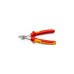 KNIPEX Electronic Super Knips 78 06 125, Elektronik-Zange(rot/gelb, mit Öffnungsfeder und Öffnungsbegrenzung)