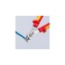 KNIPEX Electronic Super Knips 78 06 125, Elektronik-Zange(rot/gelb, mit Öffnungsfeder und Öffnungsbegrenzung)