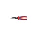 KNIPEX Elektro-Installationszange 13 92 200(rot/blau, schlanke Bauform, geschraubtes Gelenk, aktive Sperrklinge)