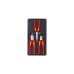 KNIPEX Elektro-Paket 00 20 12 , Zangen-Set(gezahnte Griffflächen, Schneiden mit Facetten)