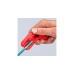 KNIPEX ErgoStrip Universal-Abmantelungswerkzeug, Abisolier-/ Abmantelungswerkzeug(rot/blau, für Rechtshänder)