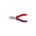 KNIPEX Flachrundzange 25 02 160 , Greifzange(gezahnte Griffflächen, Schneiden mit Facetten)