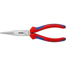 KNIPEX Flachrundzange 26 12 200, Greifzange(rot/blau, gezahnte Griffflächen)