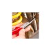 KNIPEX Flachrundzange mit Schneide 26 11 200, Storchschnabelzange, Greifzange(rot/blau, gezahnte Greifflächen, Länge 200mm)