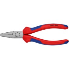 KNIPEX Flachzange 20 02 160, Greifzange(rot/blau, gezahnte Griffflächen)