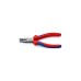 KNIPEX Flachzange 20 02 160, Greifzange(rot/blau, gezahnte Griffflächen)