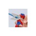 KNIPEX Gewinkelte Elektrikerschere 95 05 20 SB(rot/blau)