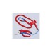 KNIPEX Gewinkelte Elektrikerschere 95 05 20 SB(rot/blau)