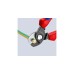 KNIPEX Kabelschere 95 12 165 , Schneid-Zange(für Cu- und Al-Kabel, Klemmschutz)