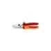 KNIPEX Kabelschere 95 16 200 , Schneid-Zange(für Cu- und Al-Kabel, Doppelschneide, VDE)