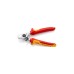 KNIPEX Kabelschere 95 26 165 , Schneid-Zange(für Cu- und Al-Kabel, Öffnungsfeder, VDE)
