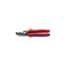 KNIPEX Kabelschere mit Doppelschneide 95 12 200 , Schneid-Zange(rot/blau, Länge 200mm, für Cu- und Al-Kabel)