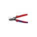 KNIPEX Kabelschere mit Doppelschneide 95 12 200 , Schneid-Zange(rot/blau, Länge 200mm, für Cu- und Al-Kabel)