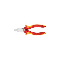 KNIPEX Kombizange 01 06 160 VDE(rot/gelb, Griffe isoliert, VDE-geprüft)