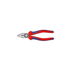 KNIPEX Kombizange 03 02 180(blau, gezahnte Greifflächen, Schneide mit Facette)