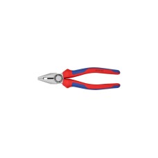 KNIPEX Kombizange 03 02 200(blau, gezahnte Greifflächen, Schneide mit Facette)