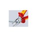 KNIPEX Kombizange 03 06 180 VDE(rot/gelb, Länge 180mm)
