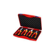 KNIPEX Kompakt-Box 00 20 15 , Zangen-Set(rot/gelb, in hochwertigem Kunststoffkoffer)