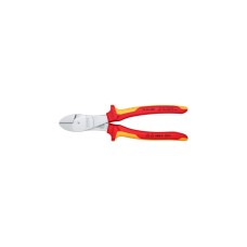 KNIPEX Kraft-Seitenschneider 74 06 200 VDE, Schneid-Zange(rot/gelb, Länge 200mm, VDE-geprüft)