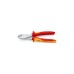 KNIPEX Kraft-Seitenschneider 74 06 200 VDE, Schneid-Zange(rot/gelb, Länge 200mm, VDE-geprüft)